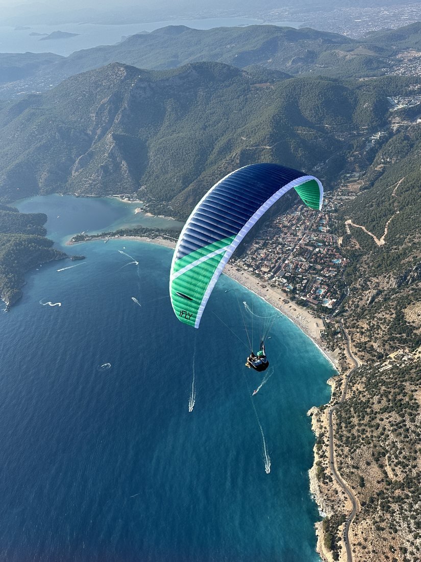Flug über die Lagune von Ölüdeniz